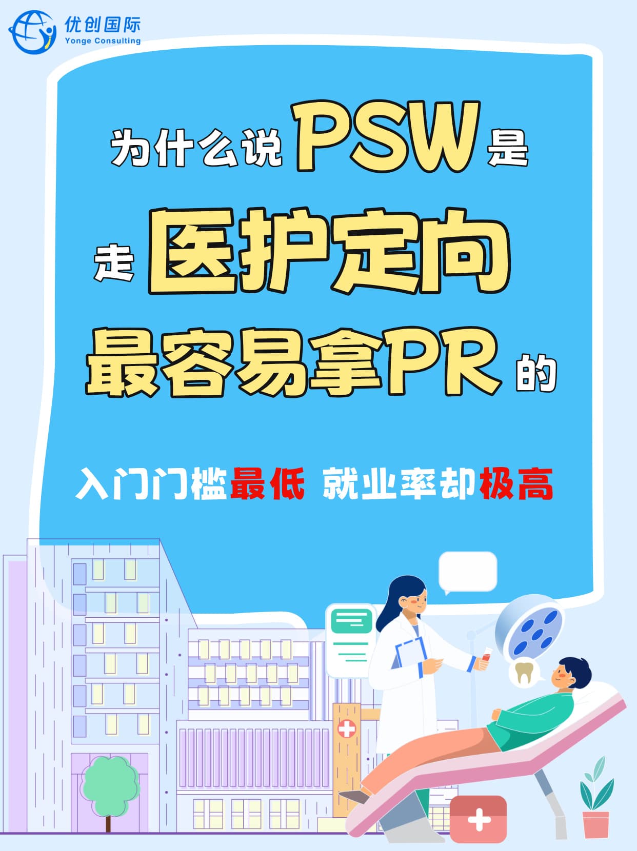 走EE医护定向通道拿PR,最容易的方案还得是PSW!一篇看懂PSW