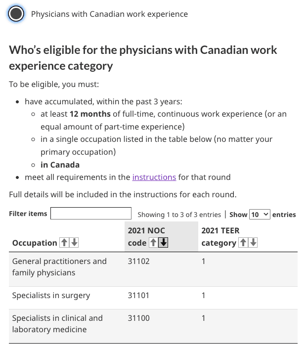加拿大联邦快速移民通道EE定向新增「加拿大医生工作经验」类别